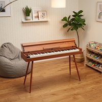 B105 Upright Desk Piano With Metal Single Pedal Multifunction Buttons 12V Power Built-in Stereo Speaker