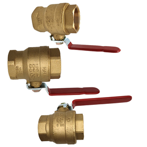 Bola de bronce manual de 4 pulgadas, tipo macho-hembra, para agua, OEM - Product Image 3