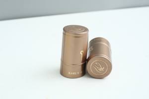 कस्टम गोल्ड वाइन ग्लास कैप वाइन बोतल कैप वाइन एल्यूमीनियम-प्लास्टिक कैप्सूल बोतल - Product Image 5