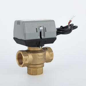 Válvula de Latón Eléctrica VC6013, Válvula de Agua de Tres Vías con Control de Flujo de Temperatura Ambiente para Unidades de Fan Coil, Pieza para Sistemas HVAC - Product Image 1