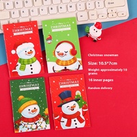 Kleine A3 Cartoon Weihnachten gedruckt Notebook tragbare Tasche Notizblock Student Kinder Urlaub Geschenk Großhandel kleine Weihnachten