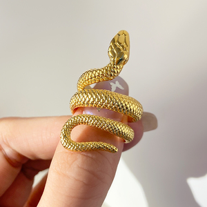 Кольцо на палец в форме змеи, 18 карат - Product Image 3