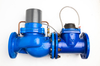 Compteur d'eau intelligent de gros calibre à lecture à distance sans fil à Valve contrôlée à prix d'usine