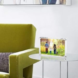 Supporto magnetico per cornice in acrilico a doppia faccia per decorazioni per la casa 5x7 4x6 dimensioni con foto senza cornice Display da tavolo - Product Image 5