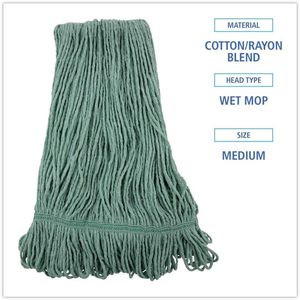 Cabezal de Mopa Verde Mediano Boardwalk BWK502GNNB, Fibra Premium de Algodón y Rayón, 12 por Caja - Product Image 5
