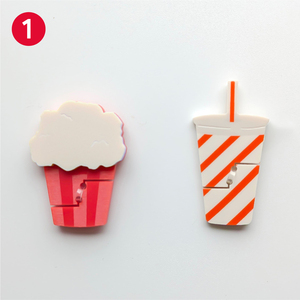 Accesorio de Peluche Acrílico en Miniatura para Muñecas, Cine, Películas, Palomitas, Bebidas, Snacks, Regalo Bonito, Personalizado, Hecho en Japón, OEM, ODM - Product Image 2