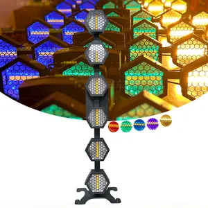 مصباح بكسل LED ريترو 6*60 واط مع إضاءة Rgb إضافية وتأثير قوي للنادي الديسكو إضاءة المسرح dj