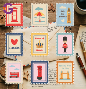 Pegatinas de Vinilo Personalizadas, Resistentes al Agua, para Sobres, Diarios y Agendas, Estilo Sello de Londres, Impresión de Pegatinas de Vinilo - Product Image 4