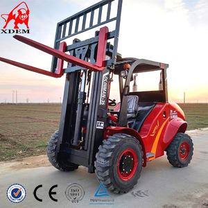 Xdem 2ton 3.5ton 5ton Off Road Ruw Terrein Heftruck 4WD Olinman All <span class=keywords><strong>Terrain</strong></span> Heftruck Met Ce Gecertificeerd - Product Image 1