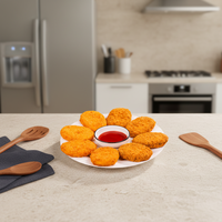 Croquettes à la mozzarella surgelées de style japonais, enrobées de panko, 60g, durée de conservation de 365 jours, semi-finies, Korokke, restauration, restaurant