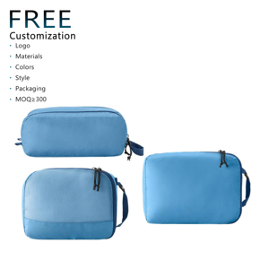 Bolsa Impermeable con Cremallera Ligera <span class=keywords><strong>de</strong></span> Alta Calidad, <span class=keywords><strong>Diseño</strong></span> Plegable Moderno, Cubos <span class=keywords><strong>de</strong></span> Embalaje <span class=keywords><strong>de</strong></span> Gran Capacidad <span class=keywords><strong>de</strong></span> Poliéster y PC Duradero - Product Image 1