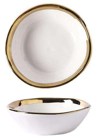 tazón blanco de 6,5 pulgadas