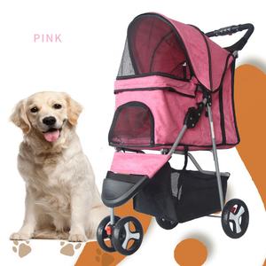 <span class=keywords><strong>Poussette</strong></span> <span class=keywords><strong>de</strong></span> voyage pliable <span class=keywords><strong>de</strong></span> luxe à 4 roues pour chat et chien, chariot <span class=keywords><strong>de</strong></span> promenade pour animaux <span class=keywords><strong>de</strong></span> compagnie avec porte-bébé détachable - Product Image 6