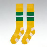 Chaussettes de football antidérapantes avec logo personnalisé, chaussettes de football absorbant les chocs, chaussettes de sport au design personnalisé, échantillon gratuit OEM