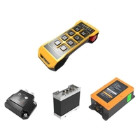 Boutons poussoirs d'ascenseur de grue industrielle Rechargeable IP65 Télécommande en plastique 1NC 2NO Télécommande sans fil portable