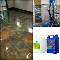 Résine époxy de qualité industrielle pour revêtement de sol |   Peinture époxy liquide transparente avec résistance à l'abrasion et au glissement