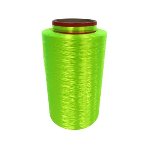 Green Color Yarn Yarns 840D High Tenacity 3333 Dtex 100% Polyester Yarn For Climbing Rope