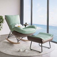 Nouvelle arrivée, fauteuil pivotant moderne en cuir PU avec siège confortable, luxe léger pour salon, balcon