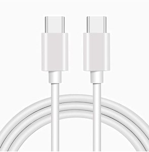 Cable USB Tipo-C a Tipo-C de Carga Rápida con Revestimiento de PVC para iPhone 15/14/13/12/11 y Uso con Auriculares - Product Image 1
