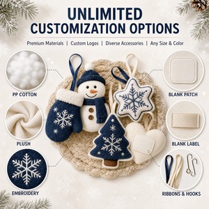 Jouet en peluche personnalisé OEM ODM, mascotte décorative d'hiver pour jardin, animal en peluche, jouet promotionnel CPC de Noël, cadeau de vacances - Product Image 4