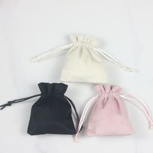 Small Velvet <b>Drawstring</b> <b>Bag</b> for Cosmetics Keys Storage, Custom Logo & Bulk Order Available - Product Image 3