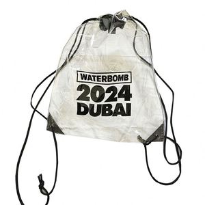 Bolsas Transparentes con Cordón Ajustable, para Estadio, Deportes, Gimnasio, Natación, Mochila Impermeable de PVC, Bolsa Transparente con Cordón para Playa - Product Image 6