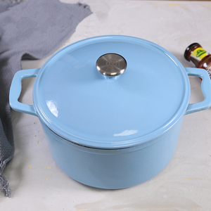 Nhà Máy Giá tùy chỉnh không dính <span class=keywords><strong>Cookware</strong></span> Set nồi gốm Hà Lan lò COCOTTE soong men gang nấu ăn nồi - Product Image 4