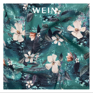 Tessuto KOSHIBO <span class=keywords><strong>CREPE</strong></span> B28 Verde <span class=keywords><strong>Smeraldo</strong></span> Vivace, 100% Poliestere, 130GSM, Alta Permeabilità, Basso MOQ 1M, Tessuto Fluido per Abiti Estivi - Product Image 1