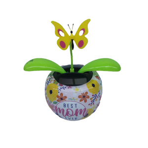 Solar Powered Unicorn <b>Plant</b> Desk Decor With <b>Light</b> Up Base For Office Or Home Gift - Product Image 3