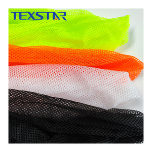 Warp Đan Polyester Lót Lưới Vải Huỳnh Quang Màu Vàng Huỳnh Quang Màu Cam - Product Image 4