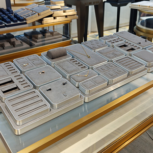 ขาตั้งโชว์เครื่องประดับแบบใหม่สุดหรู ทำจากไมโครไฟเบอร์กำมะหยี่คุณภาพสูง สำหรับต่างหู แหวน จี้ งาน DIY และการจัดแสดงเครื่องประดับ - Product Image 1