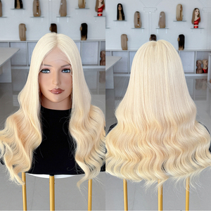 Peluca de Cabello Europeo Virgen con Línea de Cabello Natural, con Encaje Frontal sin Pegamento para Mujeres Blancas # 60 - Product Image 1