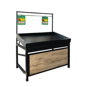 Sou Mi Ka Supermarket Fruit Rack Single Layer Heavy Duty Single Sided For Stores - Product Image 3