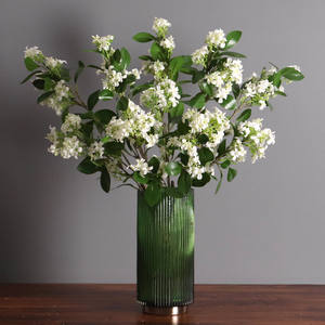 Flores Artificiales de Lila, Murraya Paniculata, Flores de Seda en Color Blanco, Rosa, Morado, Amarillo y Champán, Decoraciones para el Hogar y Bodas - Product Image 1