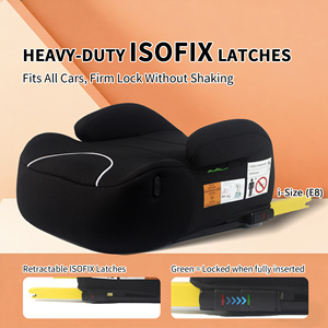 Vente directe d'usine, siège rehausseur sans dossier pour voiture, pour enfants de 125 à 150 cm, avec installation Isofix, certifié ECER129, coussin lavable - Product Image 3