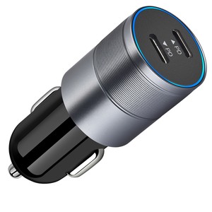 Chargeur rapide de voiture double port 12V 24V universel PD 20W USB C Socket Compatible pour <span class=keywords><strong>iPhone</strong></span> 15 <span class=keywords><strong>14</strong></span> pour Samsung pour Galaxy Gan Material - Product Image 4
