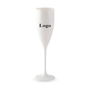Copa de Champán de Plástico Blanca de una Pieza con Logotipo Personalizado para Uso Doméstico, Reutilizable y Desechable, OEM Disponible - Product Image 1