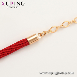 76773 XUPING Joyería de Mano, Diseño Simple de Cuerda Trenzada, Extensible, para Mujeres, Niños y Hombres, Chapado en Oro, Pulsera al por Mayor - Product Image 5
