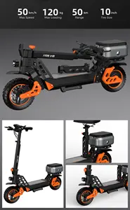 2023 yeni 10 inç yetişkin spor almanya depo iki tekerlekler Off Road bagaj elektrikli scooter