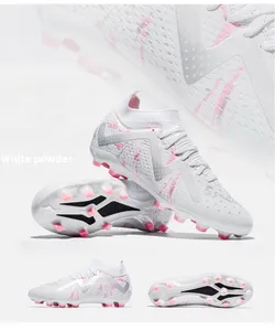 Chaussures de football montantes pour adultes et enfants, <span class=keywords><strong>crampons</strong></span> TF à <span class=keywords><strong>crampons</strong></span> longs, pour entraînement et compétition, unisexe, automne, pour terrain synthétique - Product Image 3