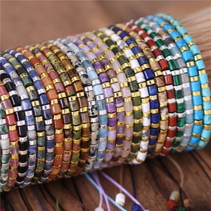 Men's Woman Natural Stone Tibetan Friendship Dainty <strong>Beads</strong> <strong>Bracelets</strong> Lovers Couples Yoga Meditation Reiki Wristband Jewelry Gifts - Product Image 1