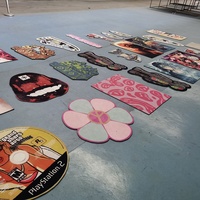 Tapis rond No-Face Man, personnage d'anime mignon, tapis de sol doux en peluche inspiré de Studio Ghibli
