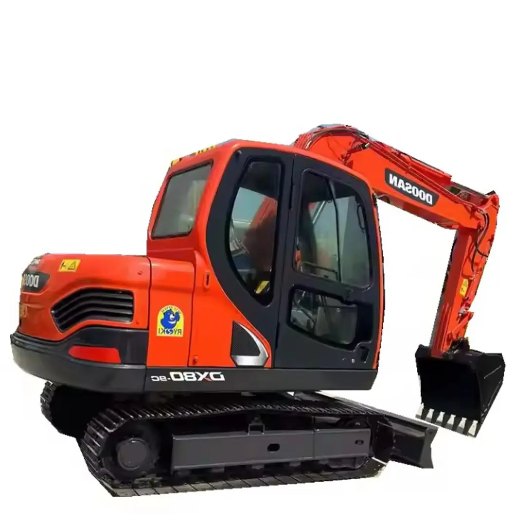 DOOSAN DX80 High quality and good condition 8Ton Used Mini excavator crawler excavator