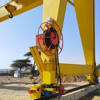 Grue portique à double poutre pour usage industriel, équipement de 20, 30 et 40 tonnes
