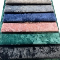 Tissu en velours brillant 100 % polyester super doux avec logo personnalisé pour canapé, vente en gros 2026, décoration intérieure