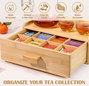 Tùy chỉnh chất lượng cao hình chữ nhật tự nhiên nhà văn phòng nhà bếp Cà phê túi trà tổ chức hộp lưu trữ cho trà - Product Image 5
