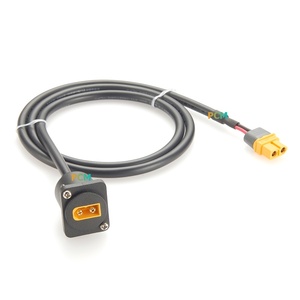 Kabel Panel Mount XT60 Male to Female Seri D 16AWG UL2464 Kabel Ekstensi Daya DC Arus Tinggi untuk Sistem Energi Drone RC EV - Product Image 3