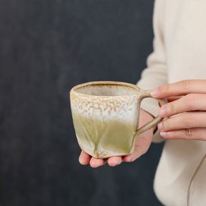 Tasse à café vintage en céramique avec anse, dégradé de couleurs, en poterie rustique, pour le bureau, capacité 300 ml, tasse à eau en porcelaine - Product Image 4