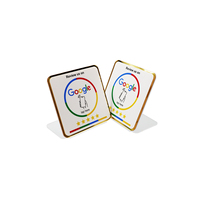 Base Personalizada con NFC para Reseñas de Google para Restaurantes y Cafés, Resistente al Agua, con Código QR, Frecuencia de 13.56MHz, Base de Acrílico y PVC Impreso 213 215 216