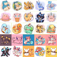 JR Wholesale Populaire Illustration de dessin animé Pokémon Planche d'art Mini briques de cristal carrées colorées Gengar Cartes de collection pour enfants